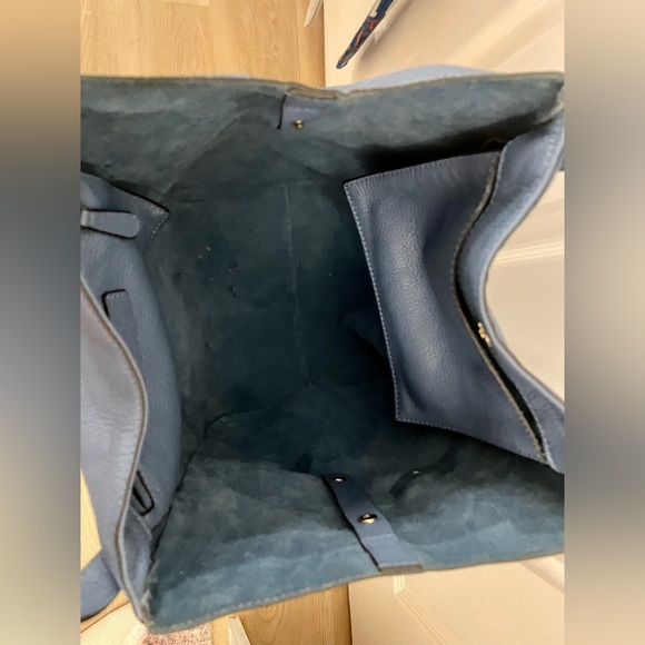 Michael Kors Light Blue Pebbled Leather Tote - Picture 3 of 7